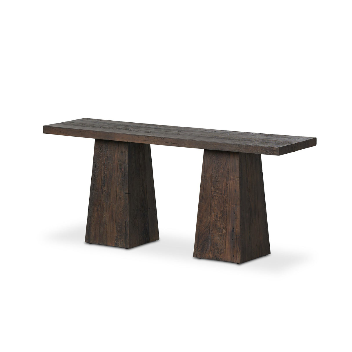 Atlas Console Table in Smoked Alder from Four Hands - Luna Furniture