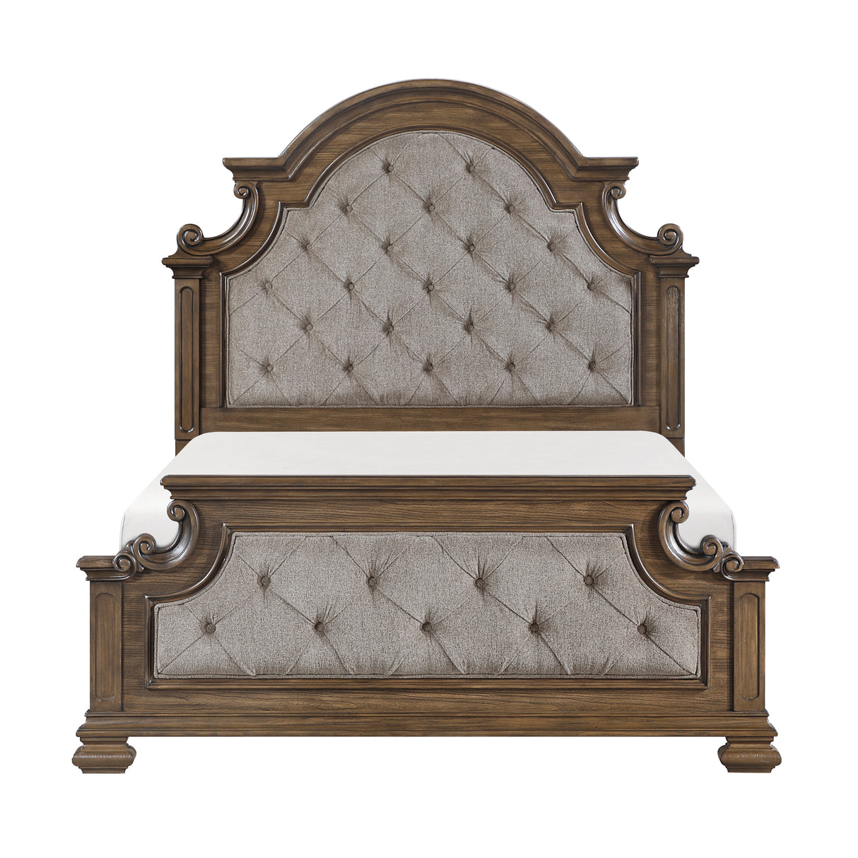 Wengen Brown 4pc Set (QB+NS+DR+MR) from Homelegance - Luna Furniture