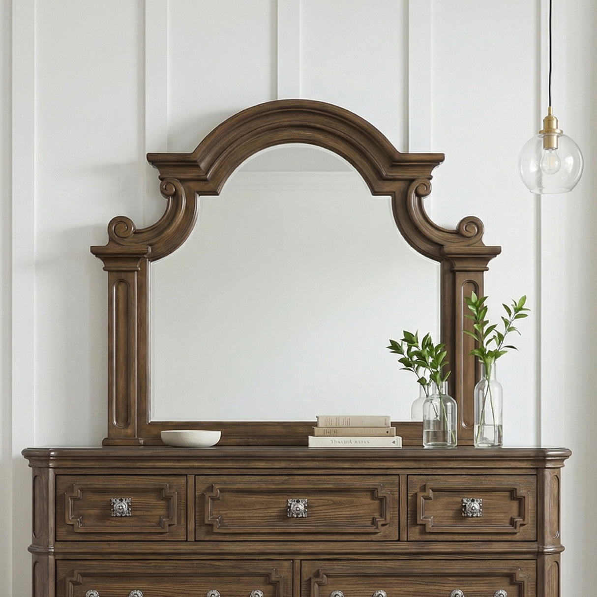 Wengen Brown Mirror from Homelegance - Luna Furniture