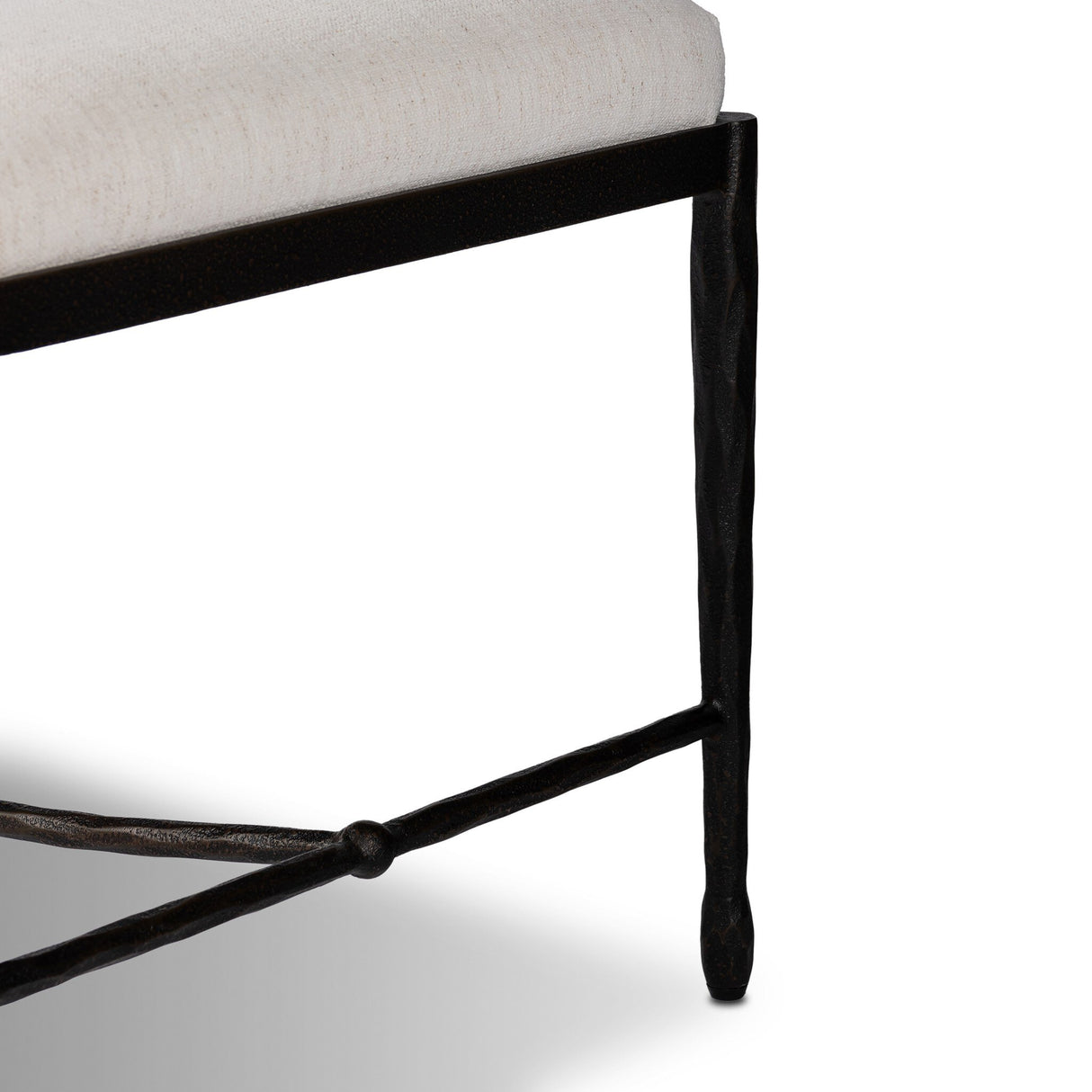 Jade Accent Bench in Crypton Nomad Snow from Four Hands - Luna Furniture