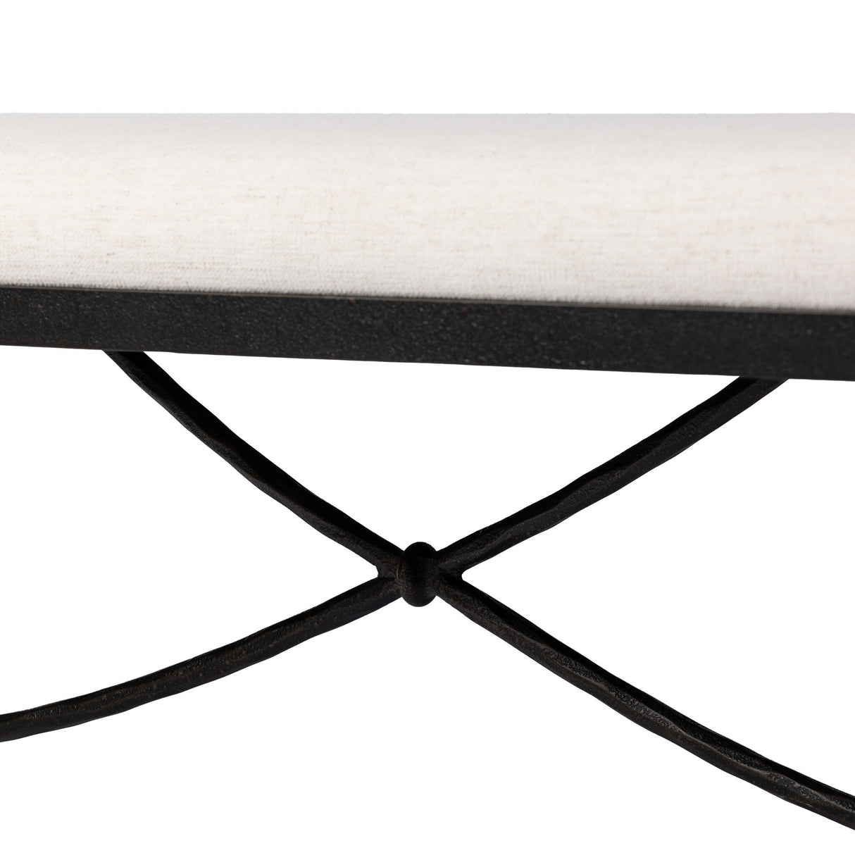 Jade Accent Bench in Crypton Nomad Snow from Four Hands - Luna Furniture