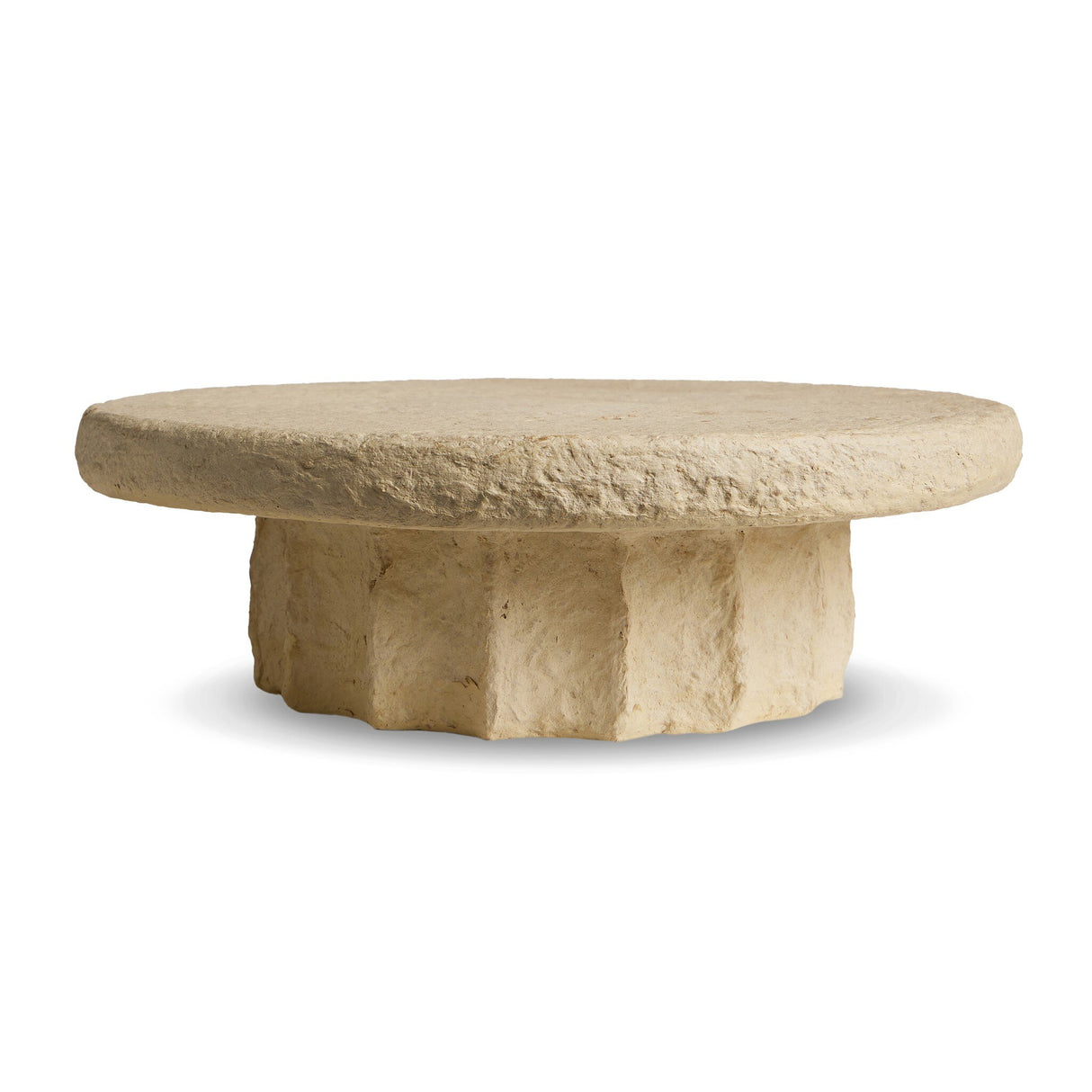 Sumba Pedestal Set in Natural Paper Mache from Four Hands - Luna Furniture
