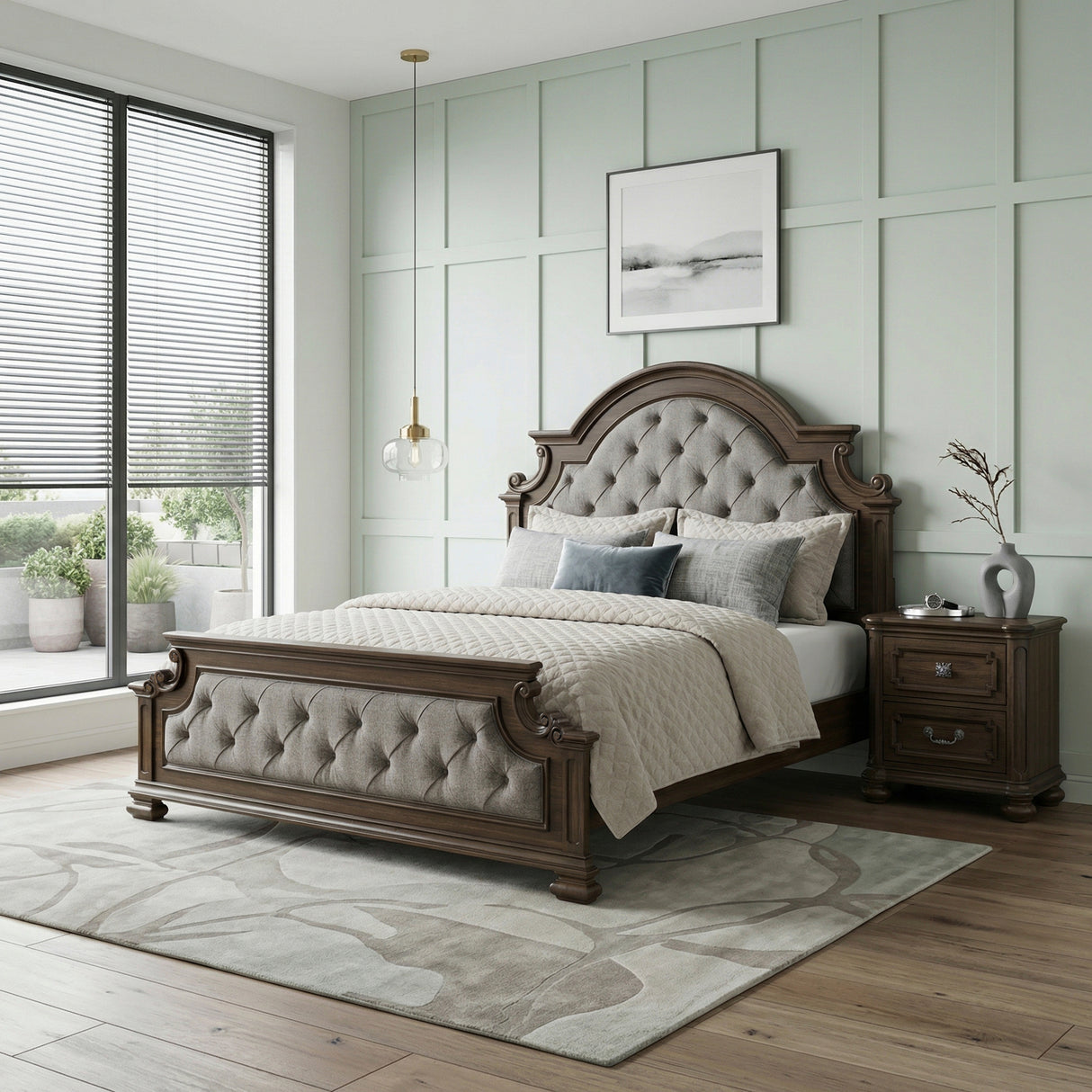 Wengen Brown Mirror from Homelegance - Luna Furniture