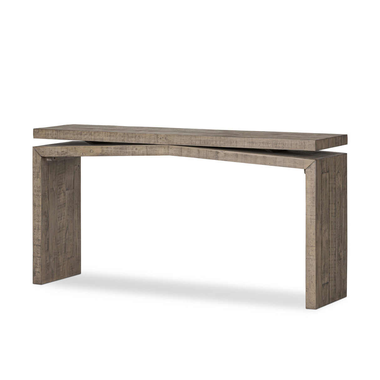 Matthes Console Table - 60" in Weathered Wheat from Four Hands - Luna Furniture