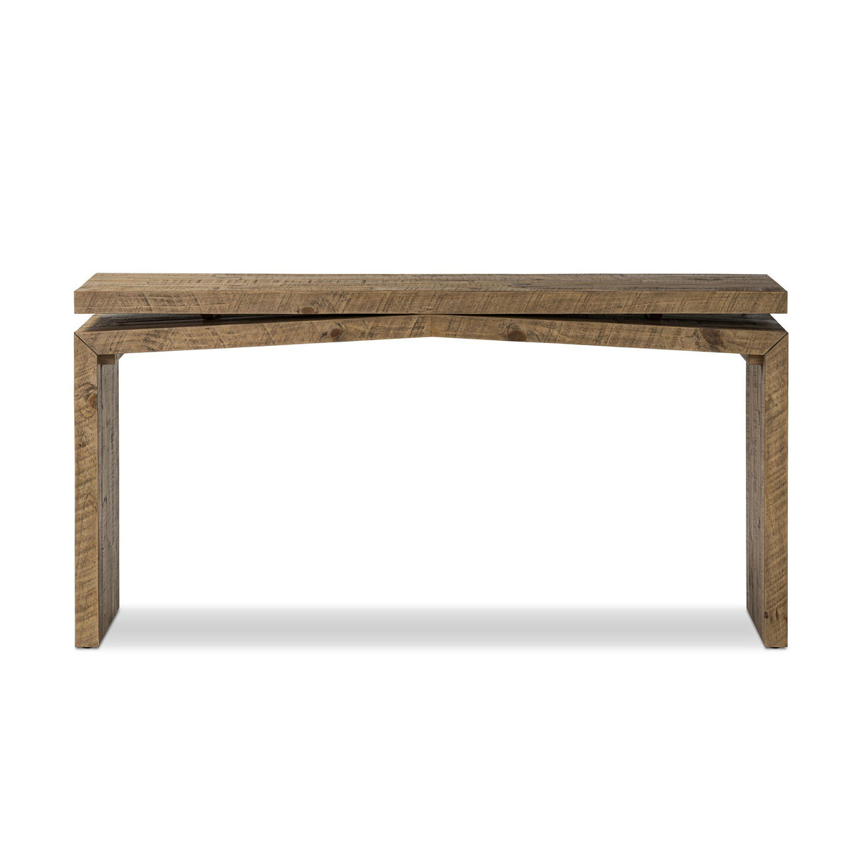 Matthes Console Table - 60" in Sierra Rustic Natural from Four Hands - Luna Furniture