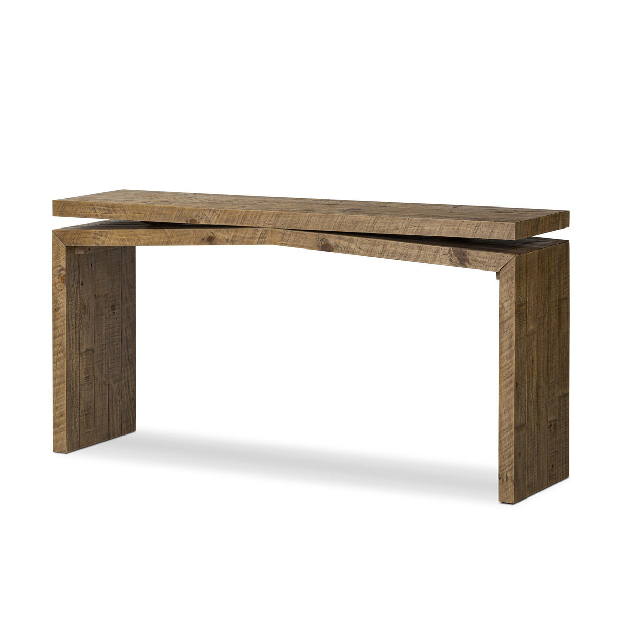 Matthes Console Table - 60" in Sierra Rustic Natural from Four Hands - Luna Furniture
