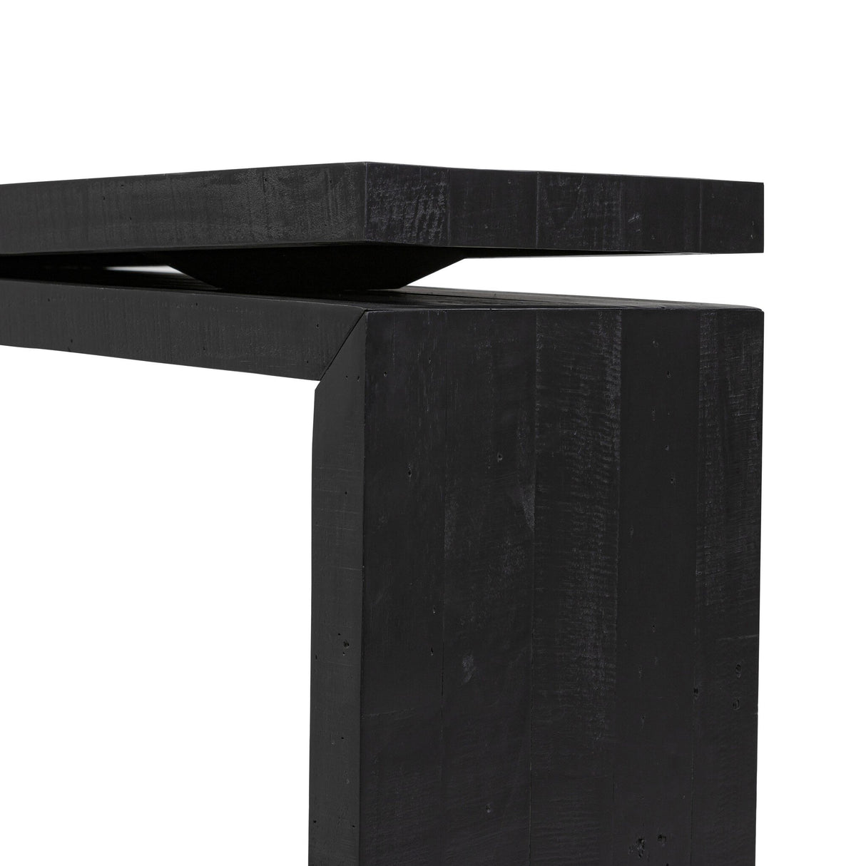 Matthes Console Table - 60" in Aged Black Pine from Four Hands - Luna Furniture