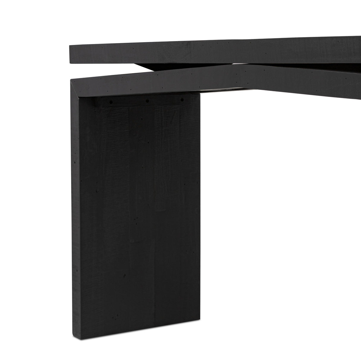 Matthes Console Table - 60" in Aged Black Pine from Four Hands - Luna Furniture