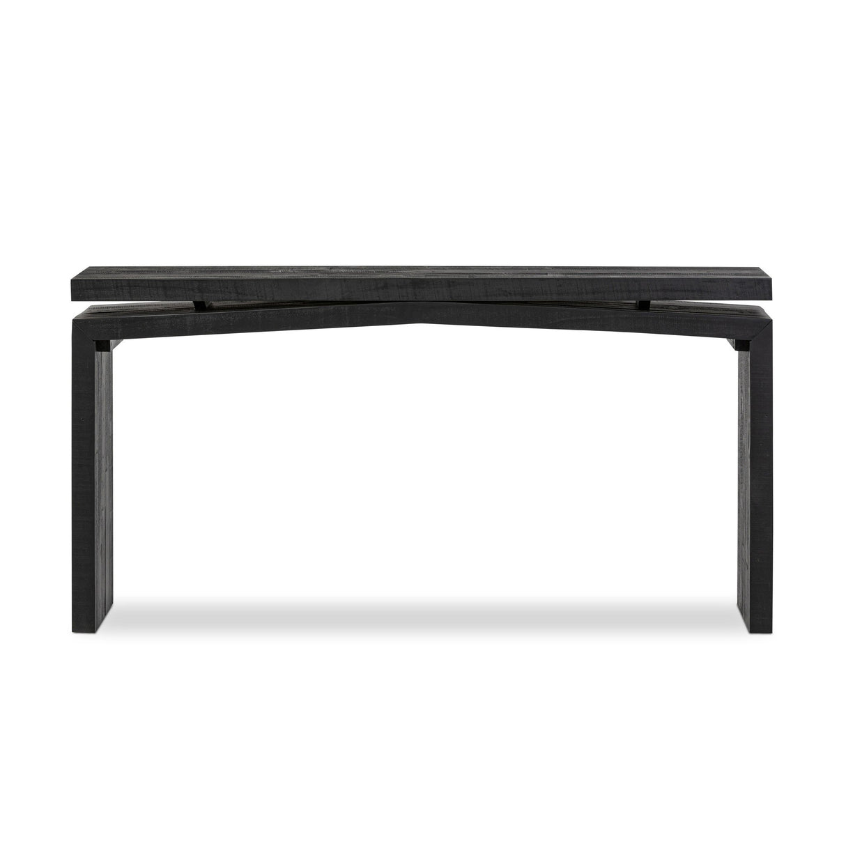 Matthes Console Table - 60" in Aged Black Pine from Four Hands - Luna Furniture