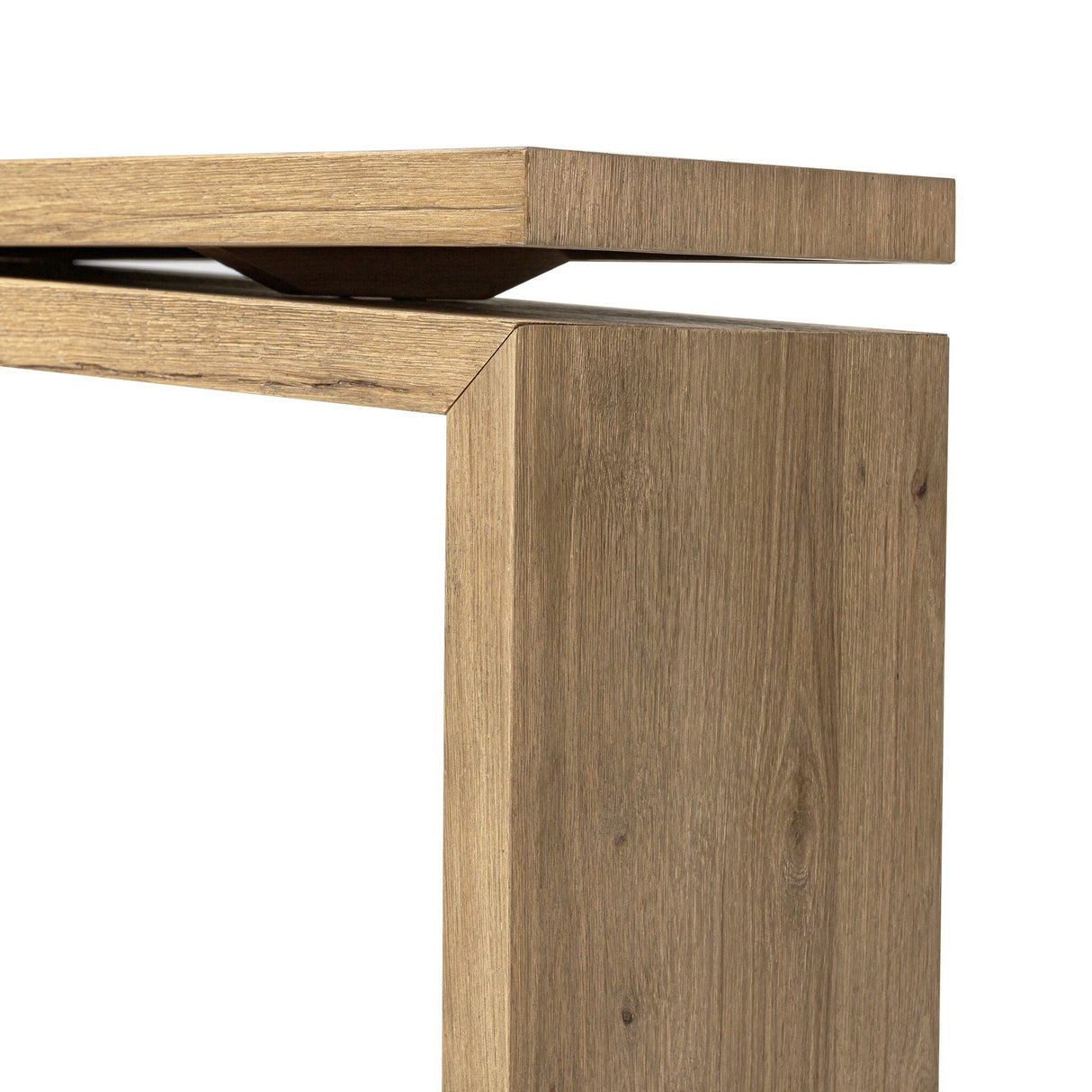 Matthes Console Table - 60" in Worn Oak Veneer from Four Hands - Luna Furniture
