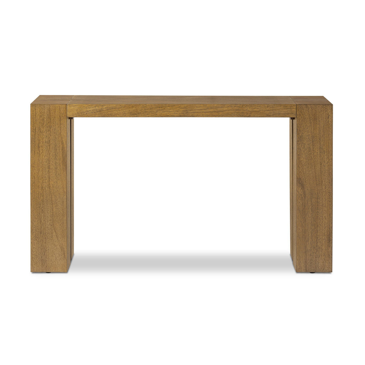 Emeli Console Table in Tawny Rubberwood Veneer from Four Hands - Luna Furniture