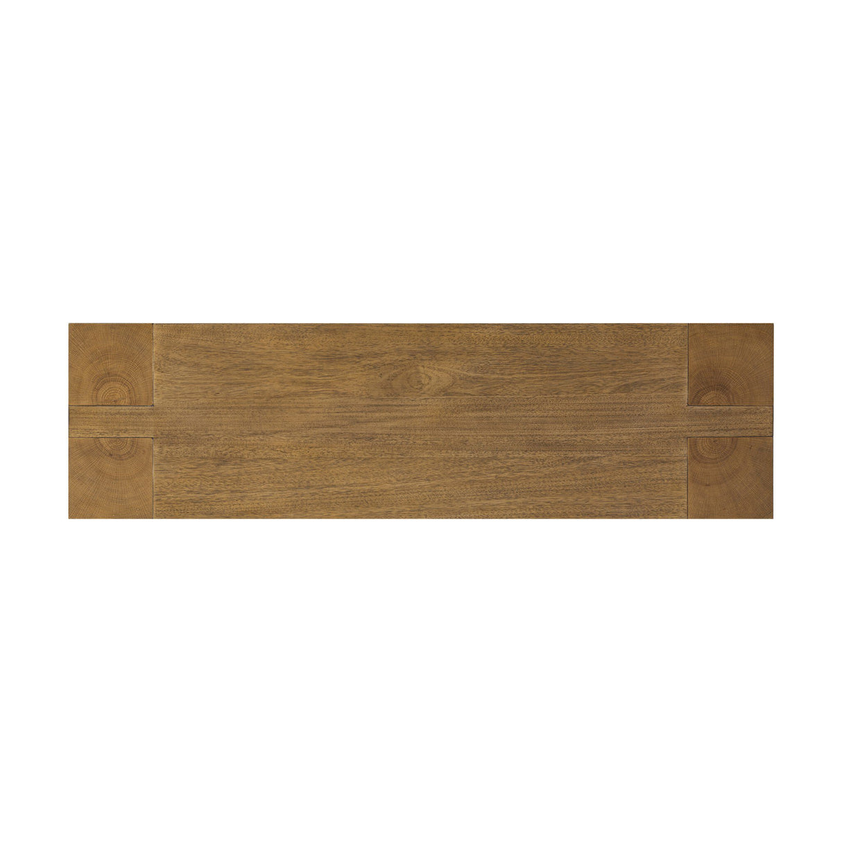 Emeli Console Table in Tawny Rubberwood Veneer from Four Hands - Luna Furniture