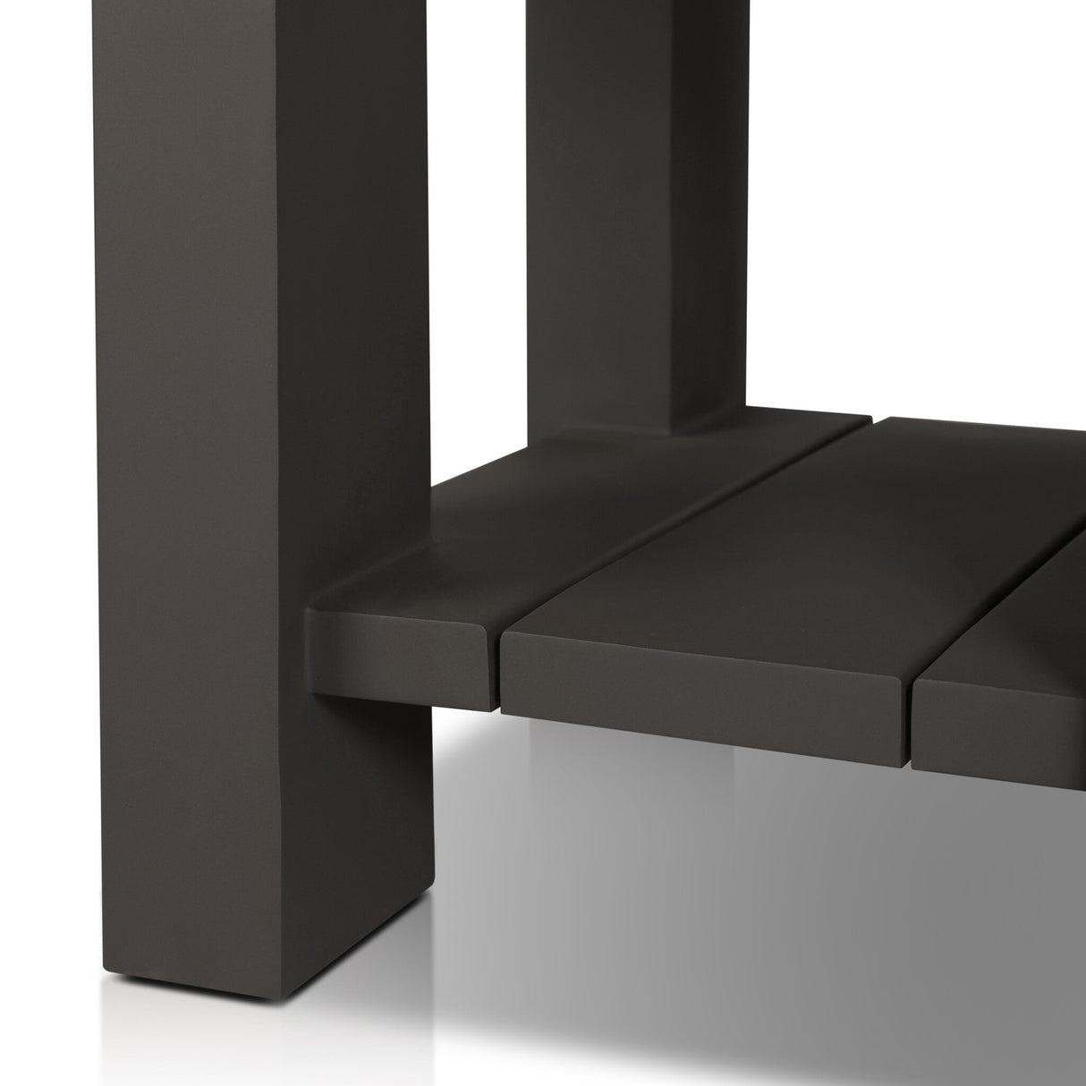 Roca Outdoor Metal End Table in Bronze from Four Hands - Luna Furniture