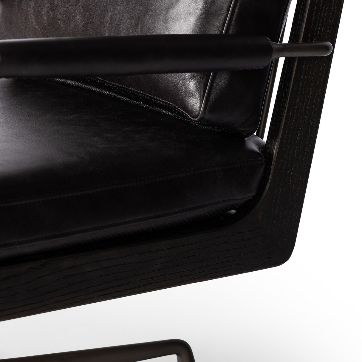 Ludvig Desk Chair in Sonoma Black from Four Hands - Luna Furniture