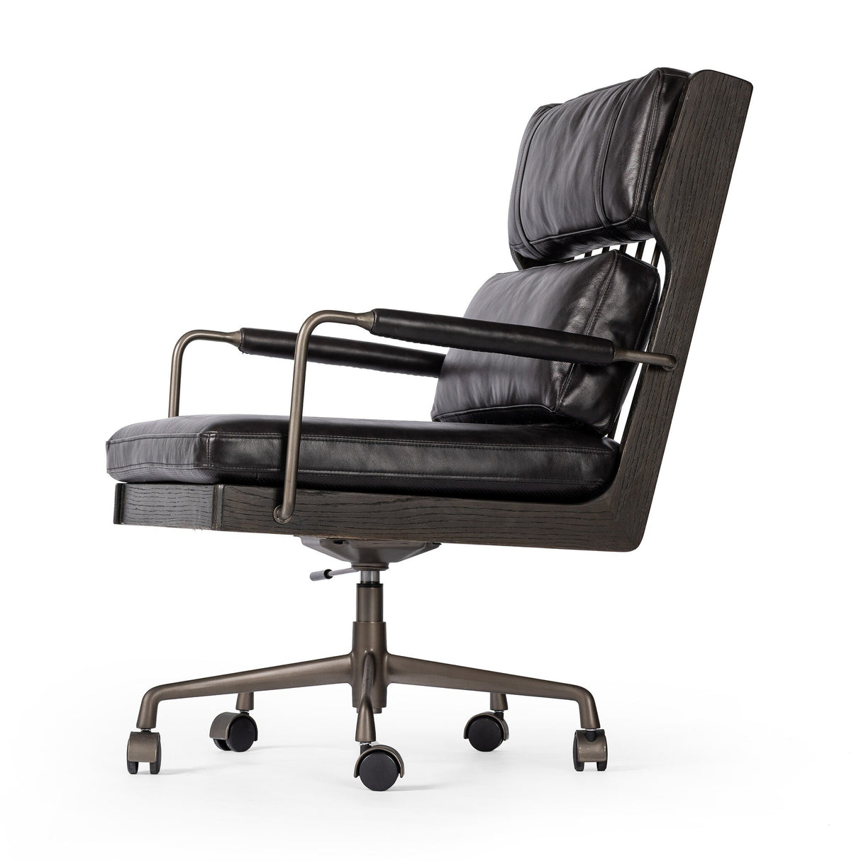 Ludvig Desk Chair in Sonoma Black from Four Hands - Luna Furniture