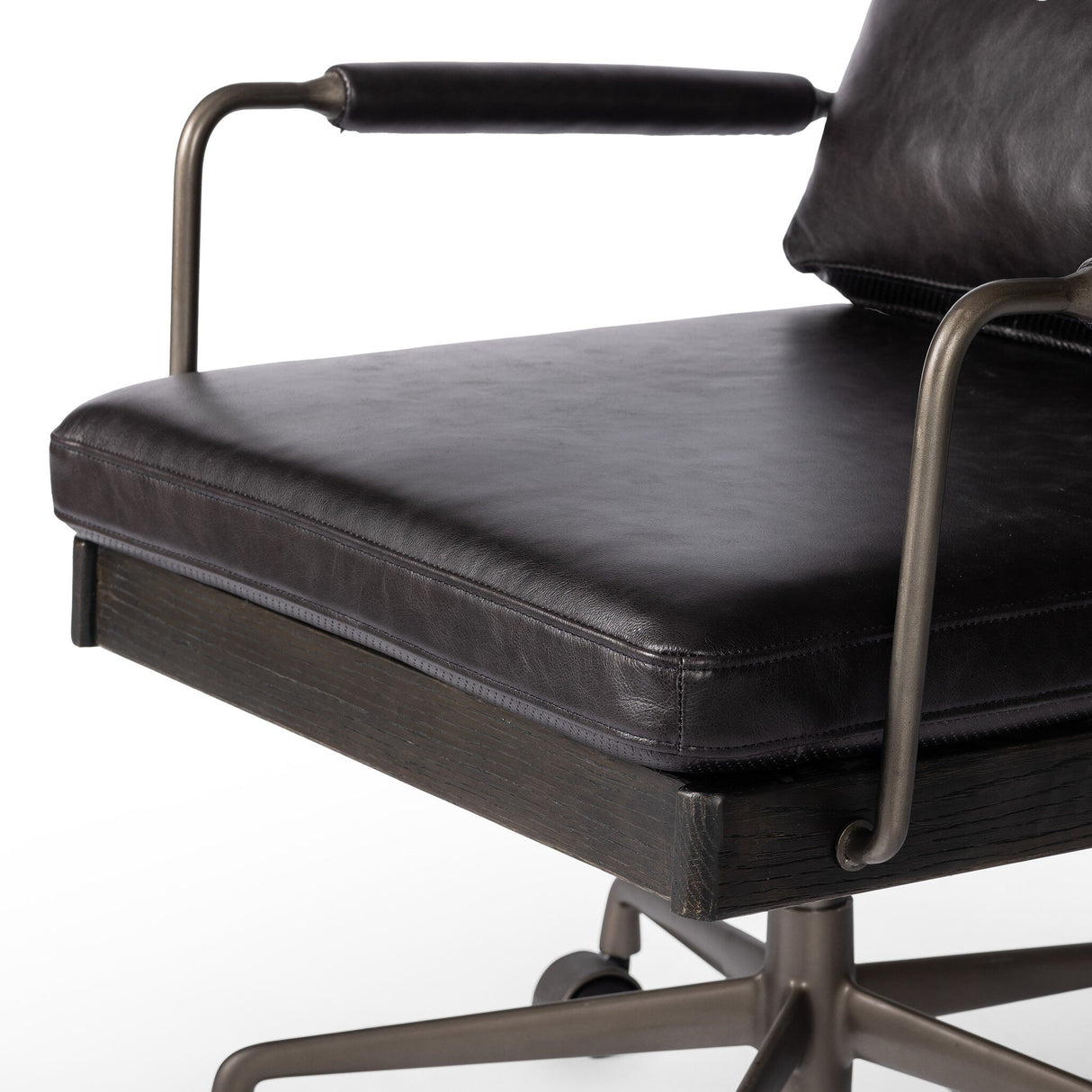Ludvig Desk Chair in Sonoma Black from Four Hands - Luna Furniture