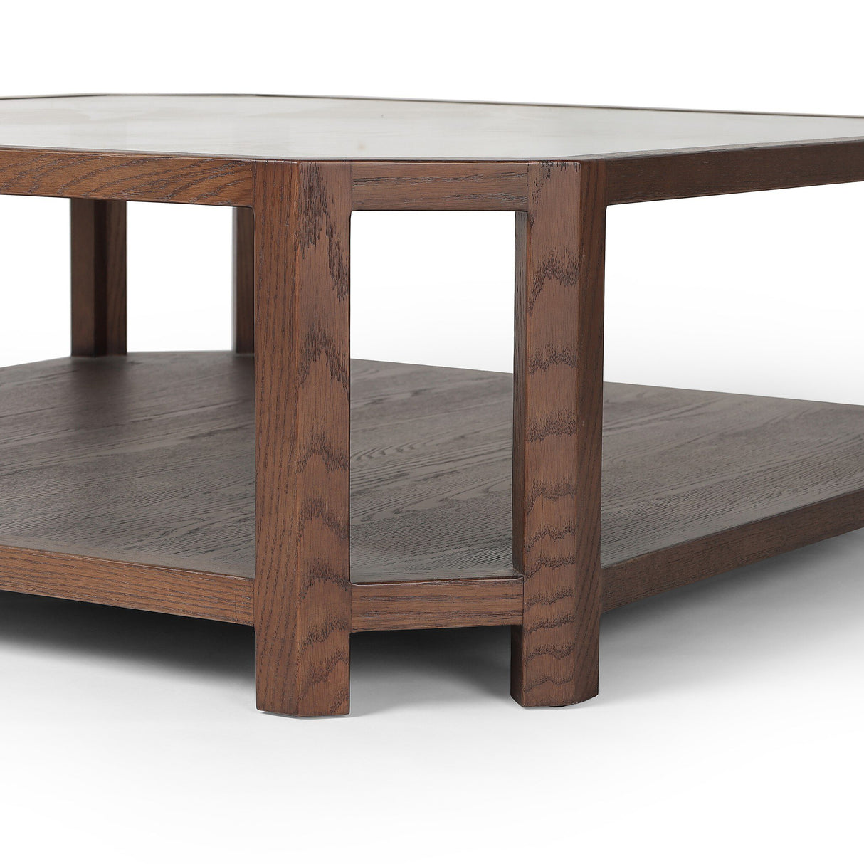 Jenzen Coffee Table in Tempered Glass from Four Hands - Luna Furniture
