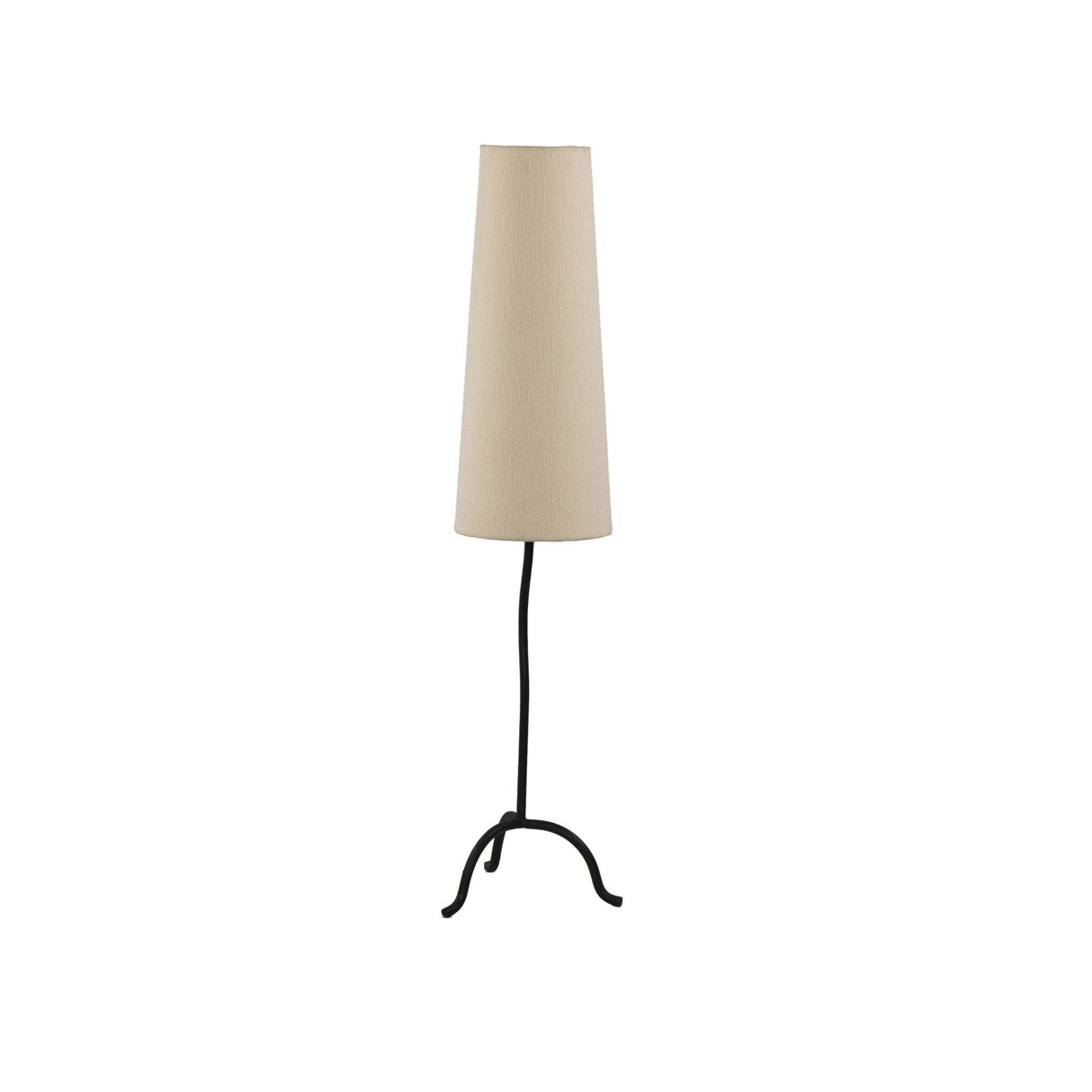 Selby Floor Lamp in Black Wrought Iron from Four Hands - Luna Furniture