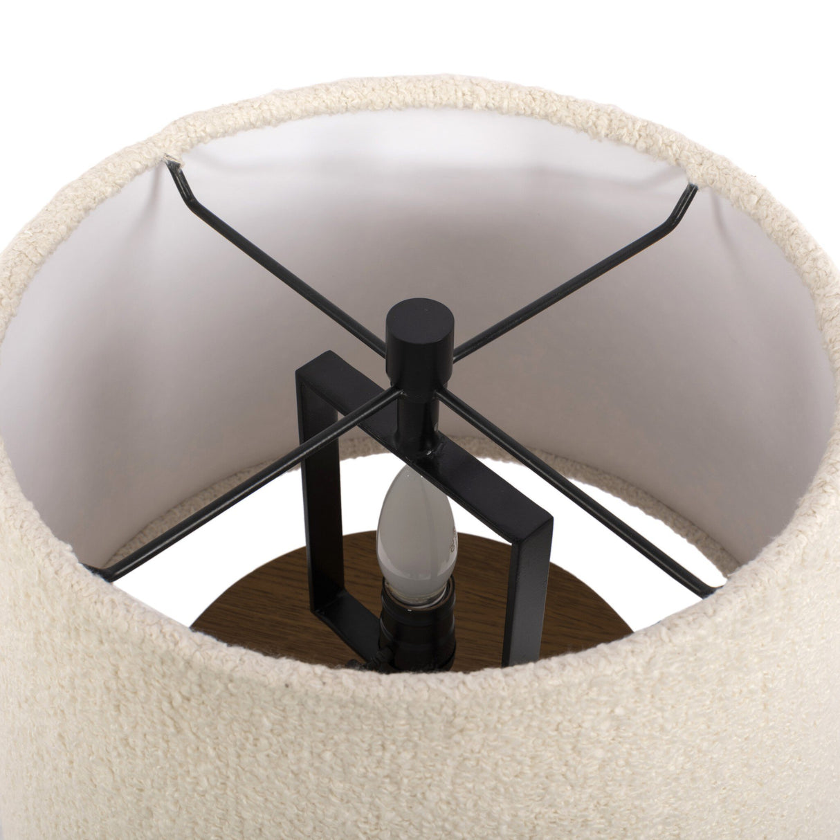 Kenoa Table Lamp in Light Smoked Oak Veneer from Four Hands - Luna Furniture