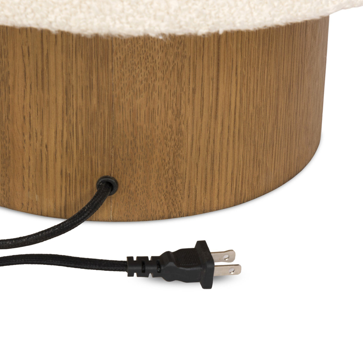 Kenoa Table Lamp in Light Smoked Oak Veneer from Four Hands - Luna Furniture
