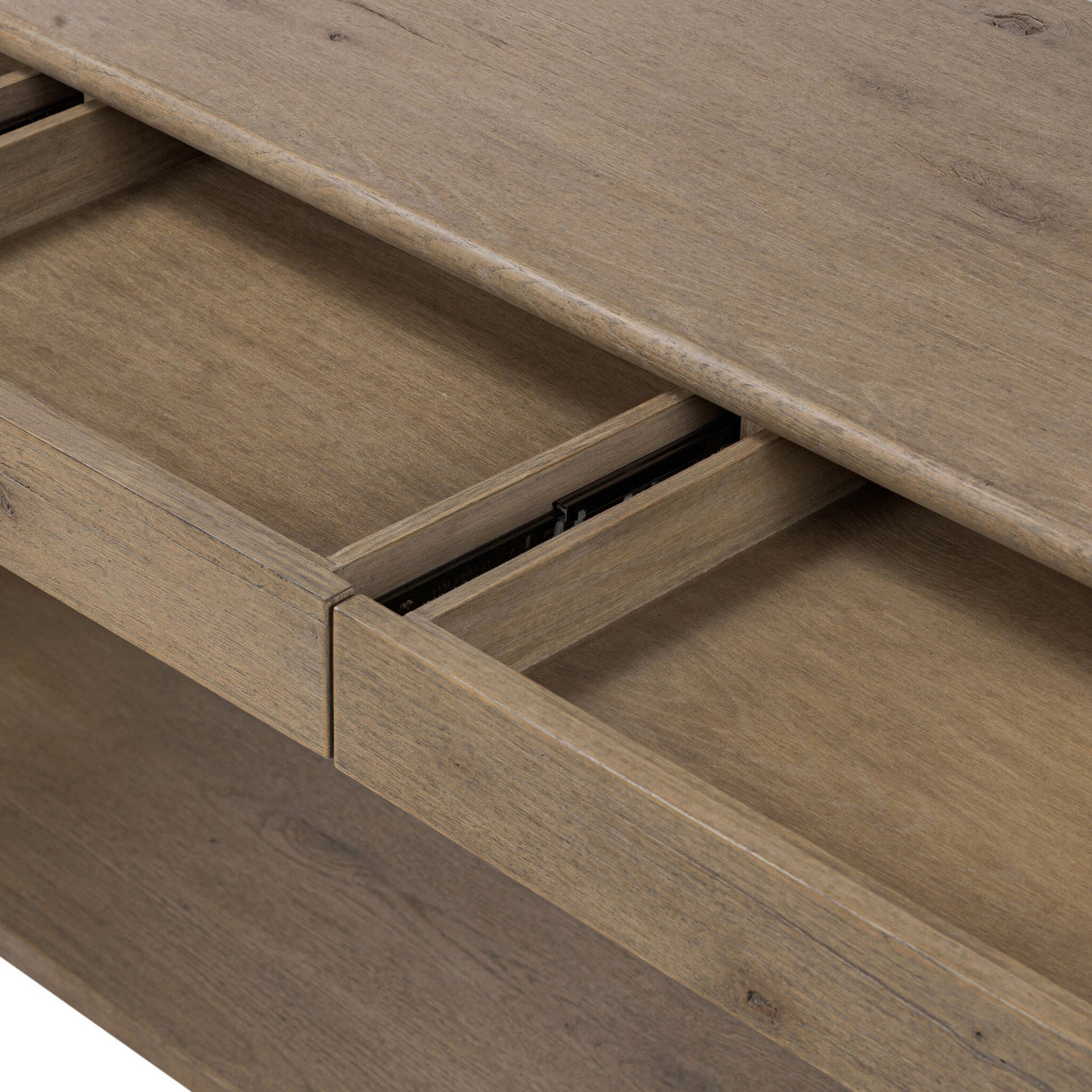 Farrow Console Table in Drifted Oak Veneer from Four Hands - Luna Furniture