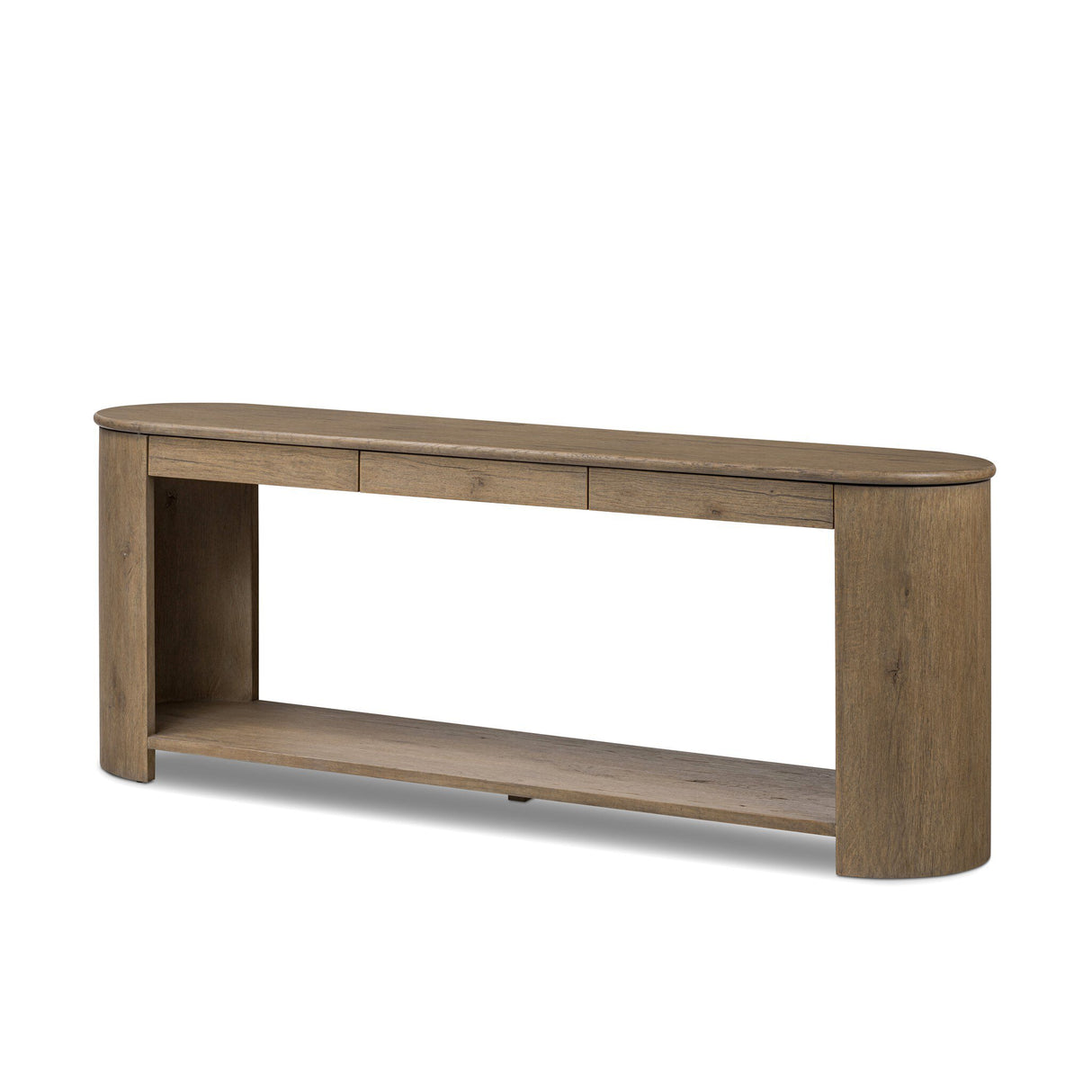 Farrow Console Table in Drifted Oak Veneer from Four Hands - Luna Furniture