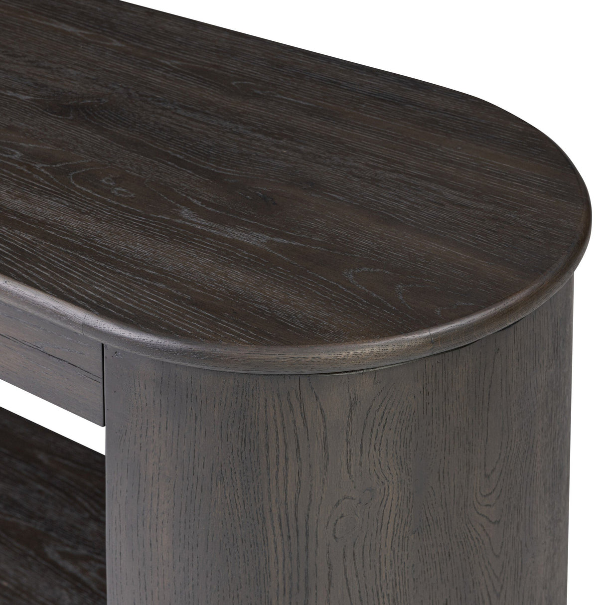 Farrow Console Table in Smoked Black Veneer from Four Hands - Luna Furniture