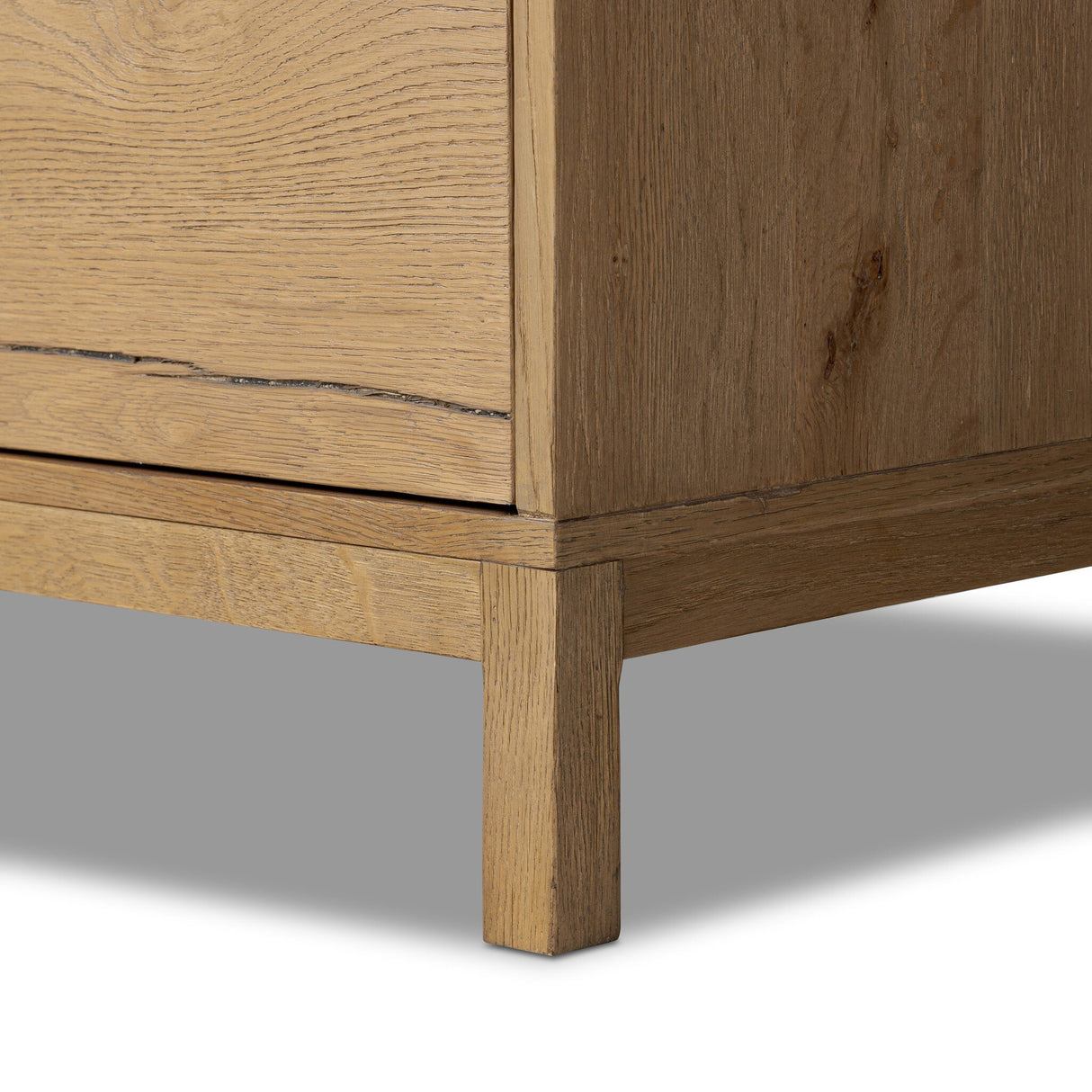 Tula Executive Desk in Worn Oak Veneer from Four Hands - Luna Furniture