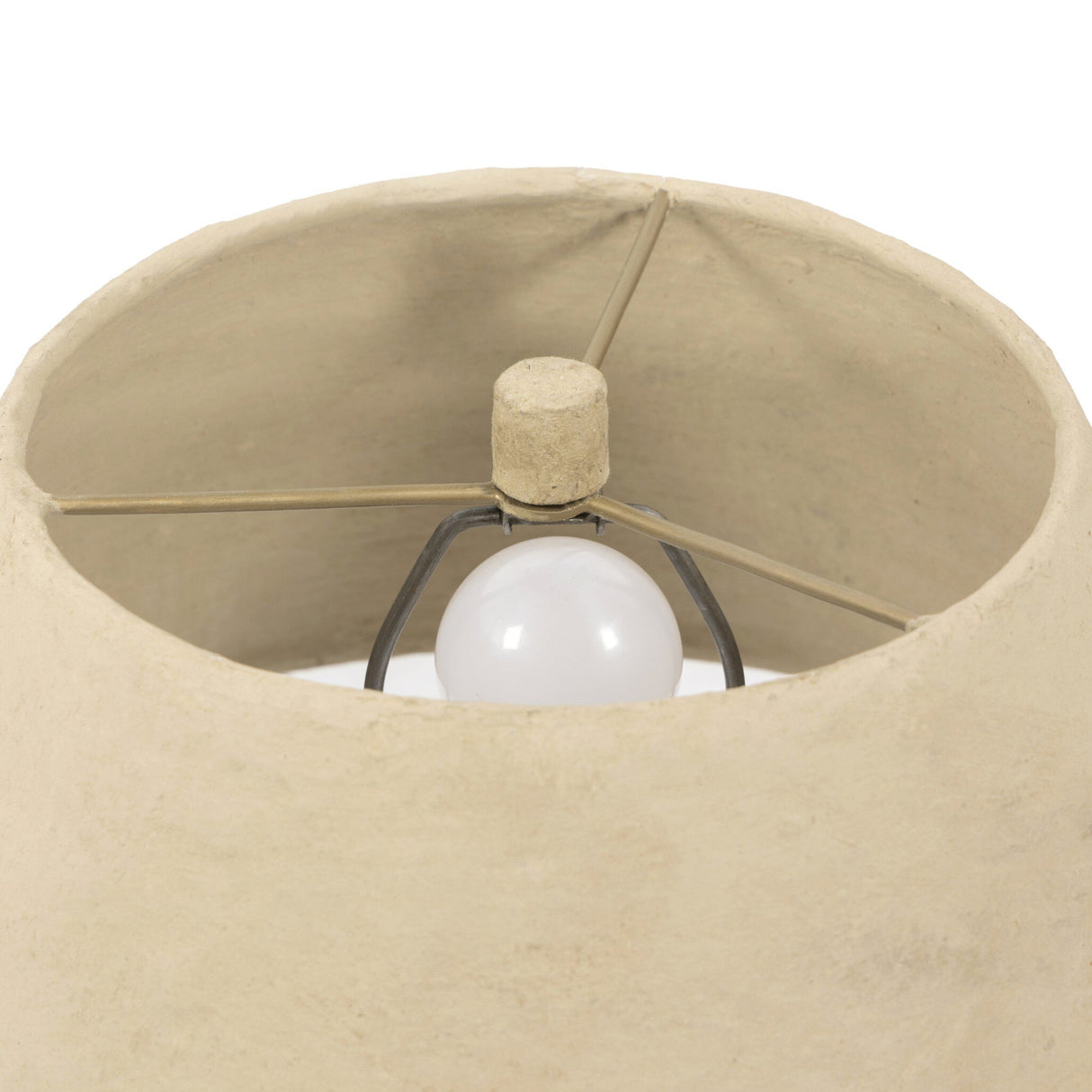 Sagredo Table Lamp in Light Paper Mache from Four Hands - Luna Furniture