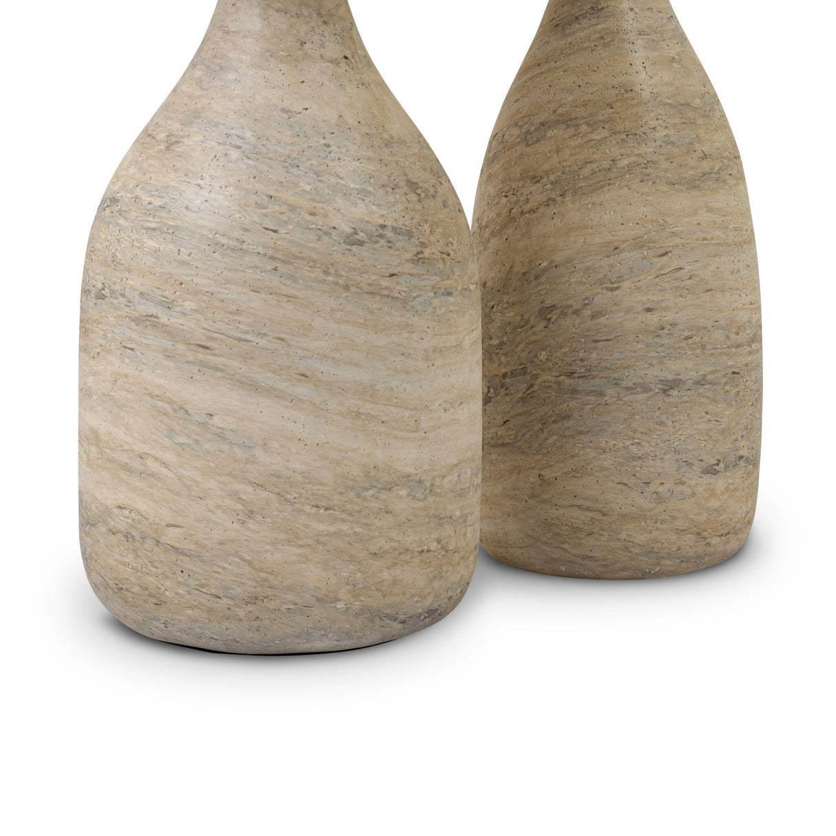 Cora Nesting End Tables in Textured Sandy Grey from Four Hands - Luna Furniture