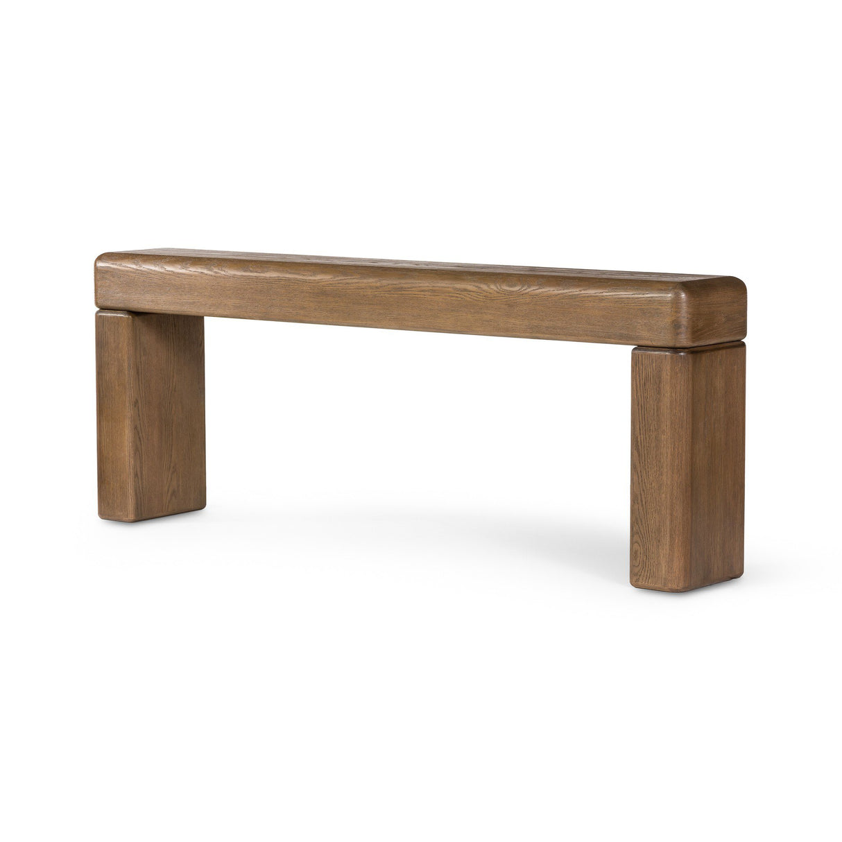 Eva Console Table in Drifted Oak Veneer from Four Hands - Luna Furniture