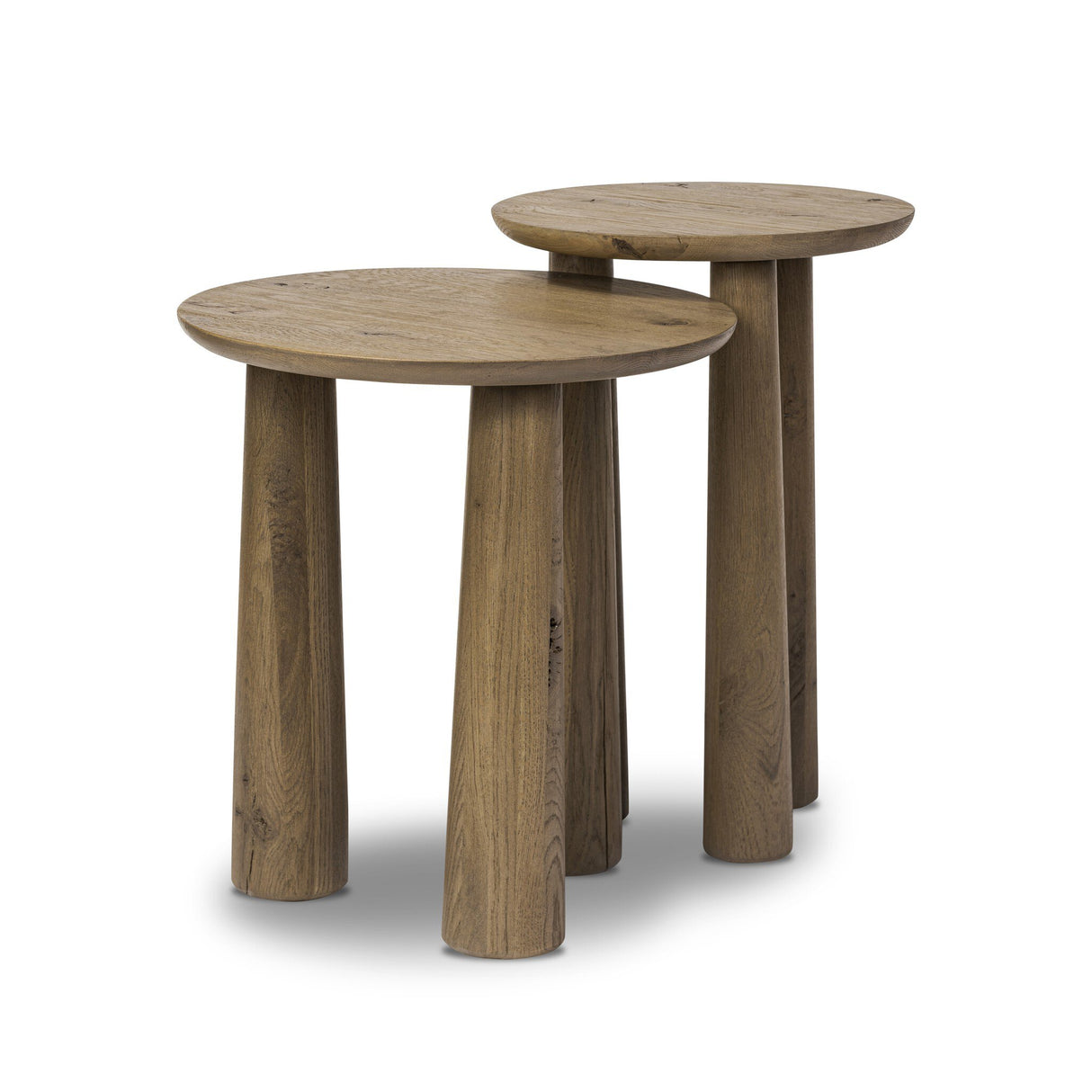 Cooper Nesting End Tables in Drifted Oak from Four Hands - Luna Furniture