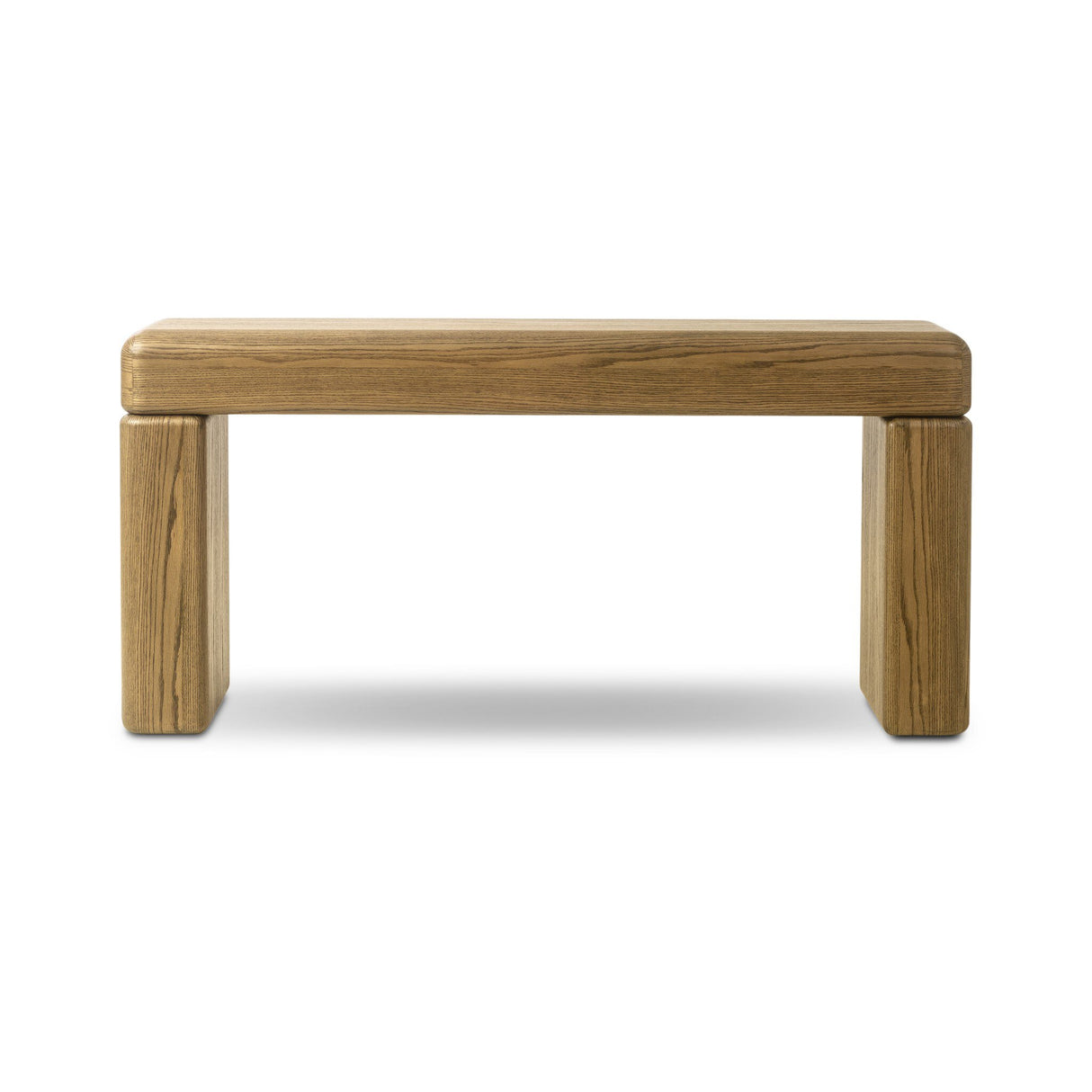 Eva Console Table in Drifted Oak Veneer from Four Hands - Luna Furniture