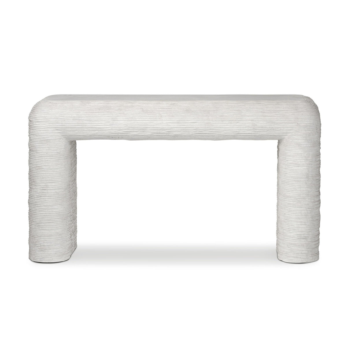 Cirri Console Table in Smooth Lunar Concrete from Four Hands - Luna Furniture