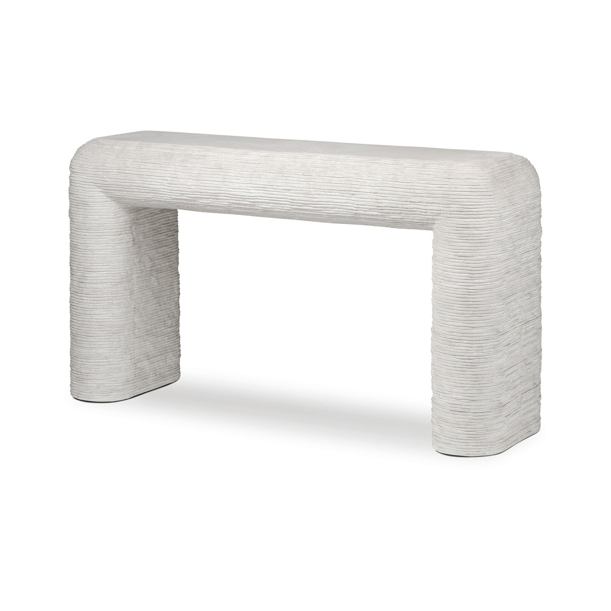 Cirri Console Table in Smooth Lunar Concrete from Four Hands - Luna Furniture