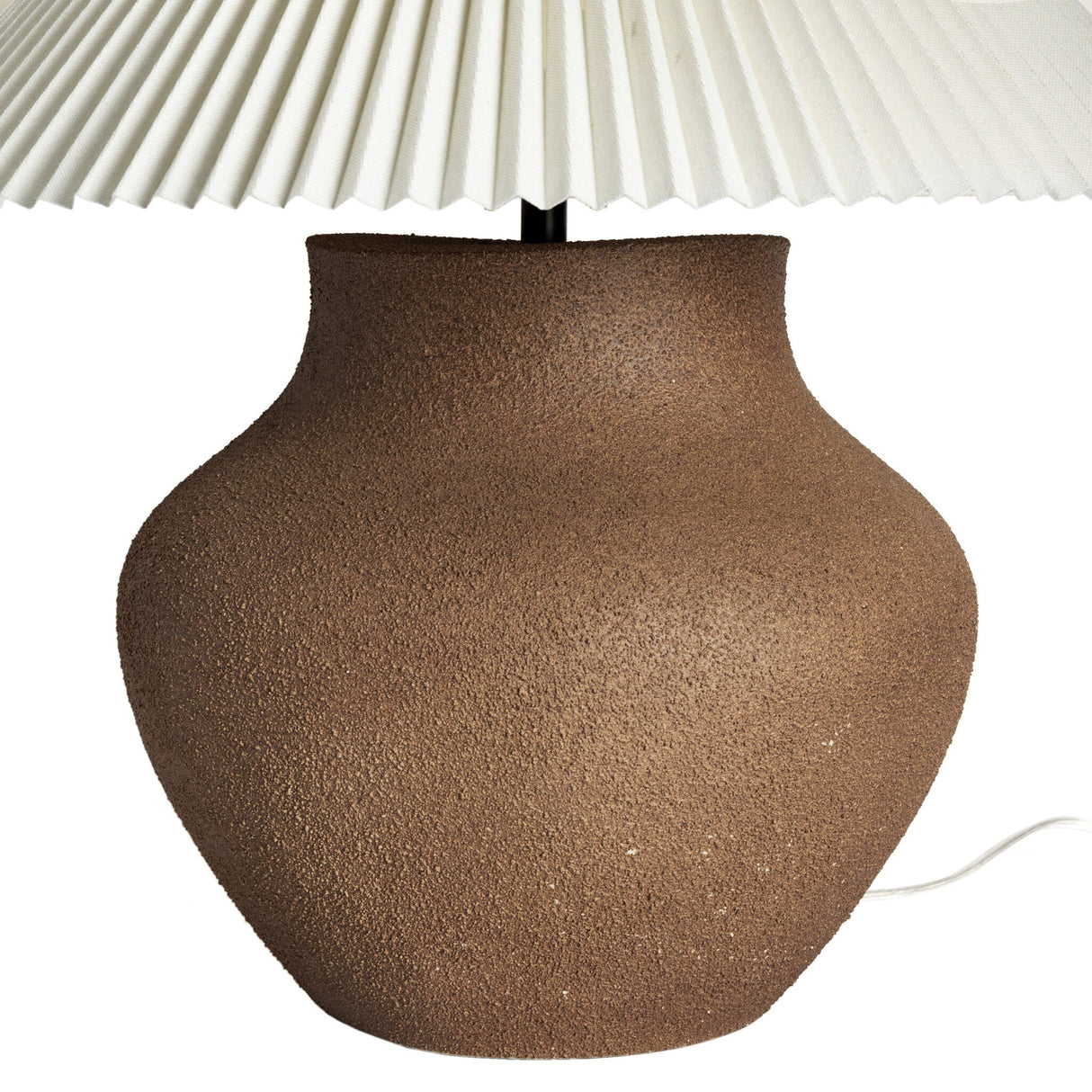 Parma Table Lamp in Textured Dark Sand Porcelain from Four Hands - Luna Furniture