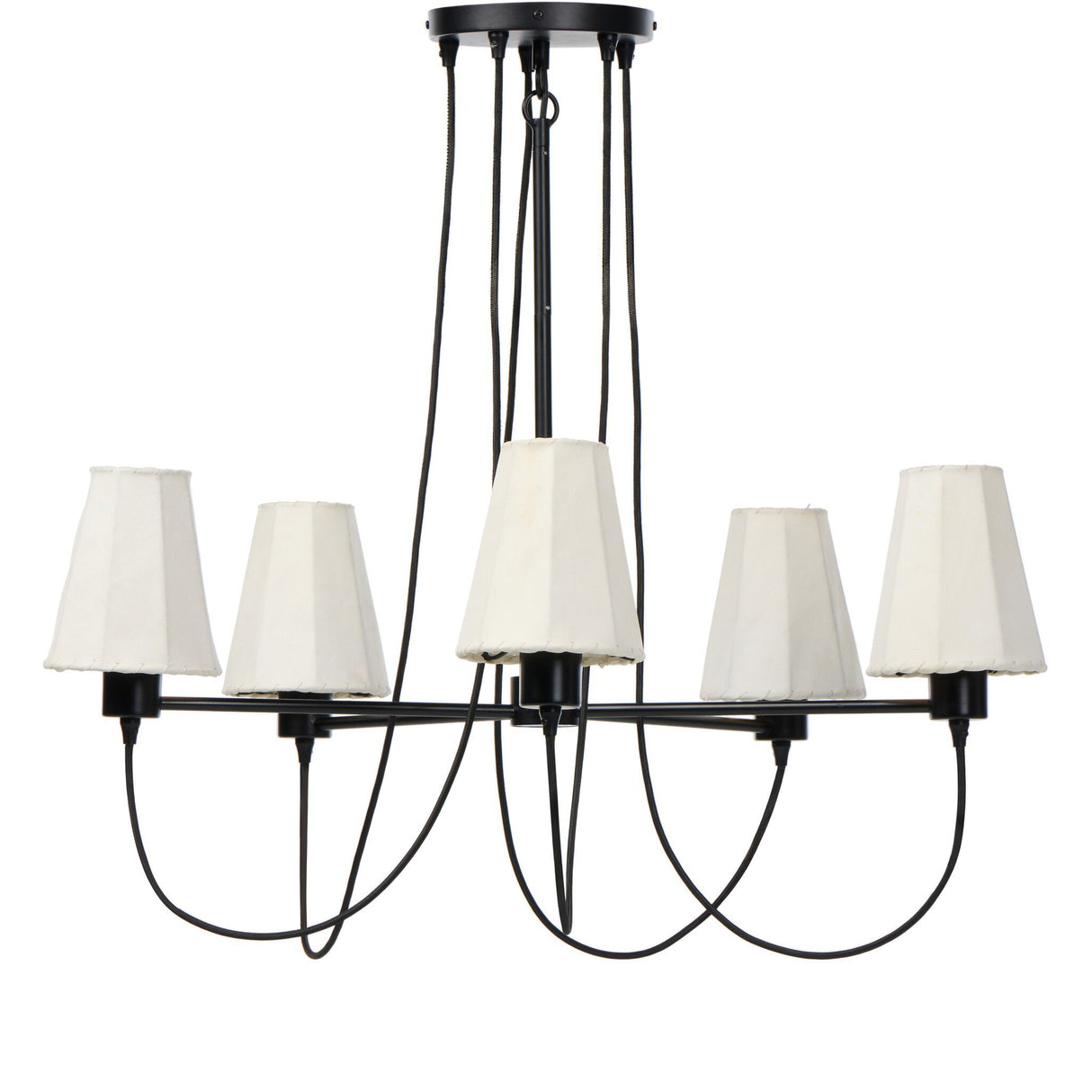 Webster Chandelier in Jet Black from Four Hands - Luna Furniture