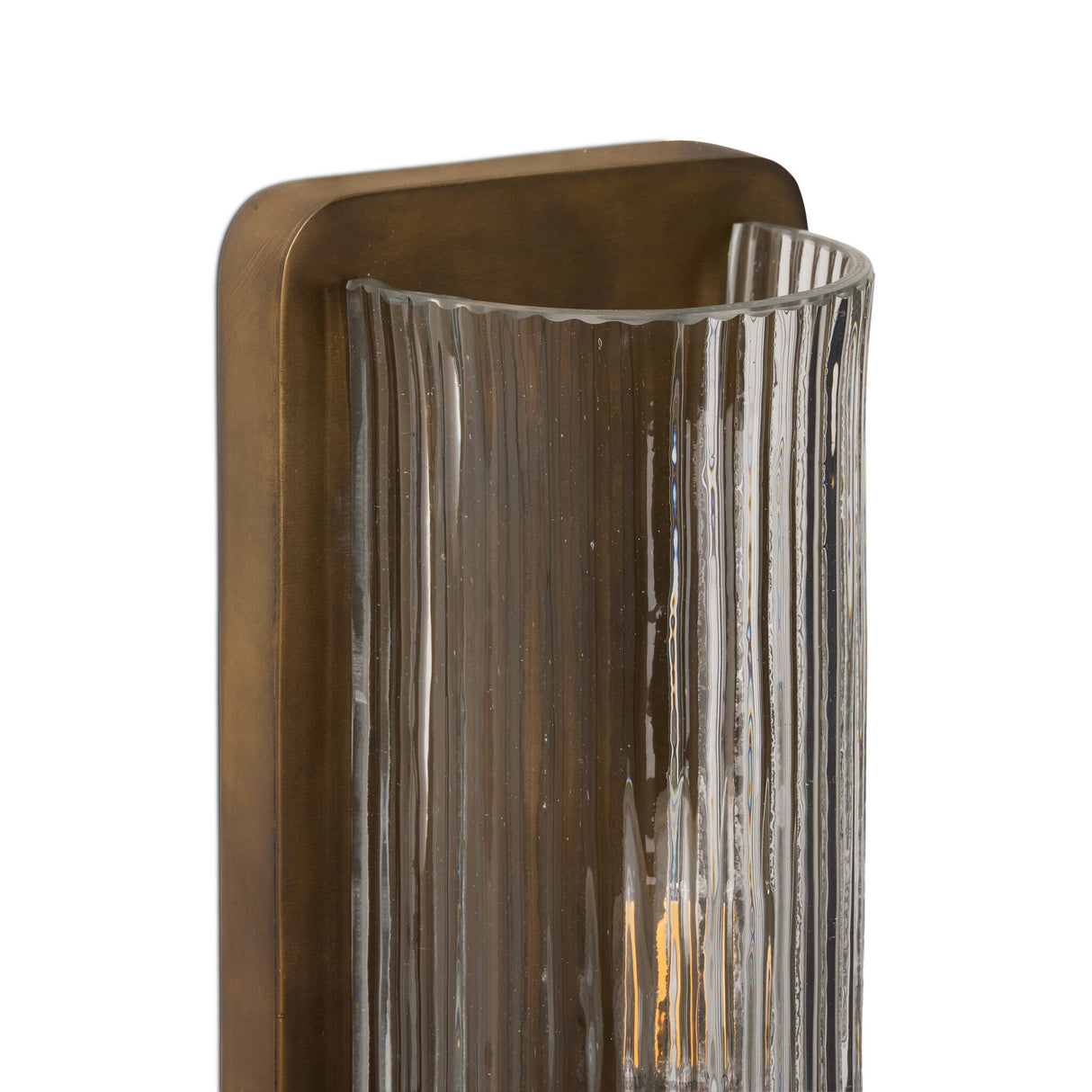 Kenji Sconce in Clear Reeded Glass from Four Hands - Luna Furniture