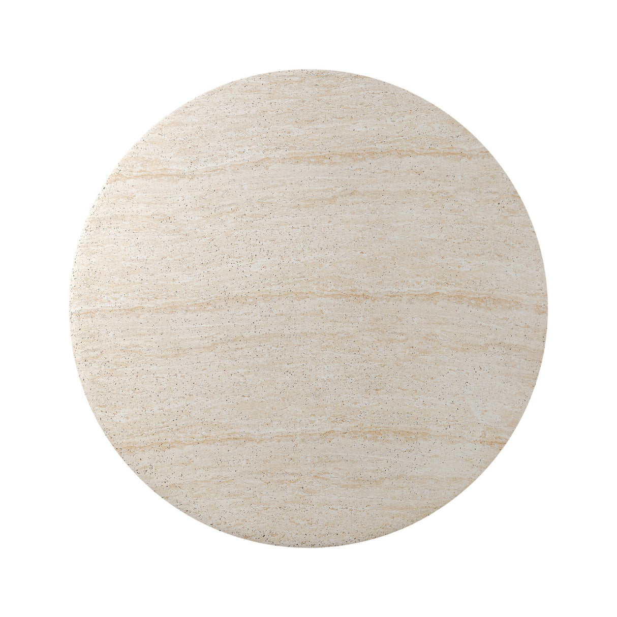 Poole Outdoor Round Dining Table-48" in Textured Sand Concrete from Four Hands - Luna Furniture