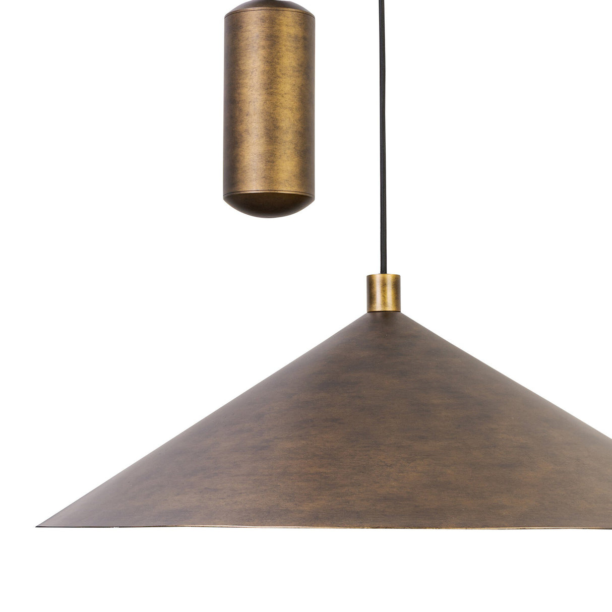 Emeric Pendant in Burnished Brass Aluminum from Four Hands - Luna Furniture