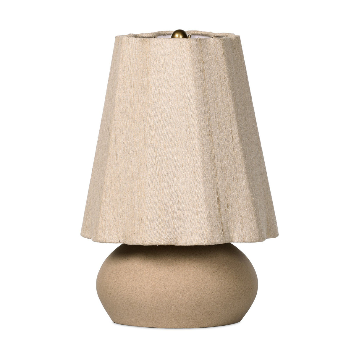 Posie Table Lamp in Tan Speckled Ceramic from Four Hands - Luna Furniture