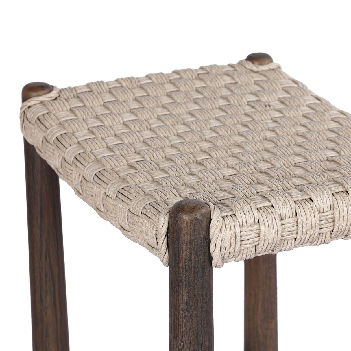 Savio Outdoor Bar + Counter Stool in Vintage White from Four Hands - Luna Furniture