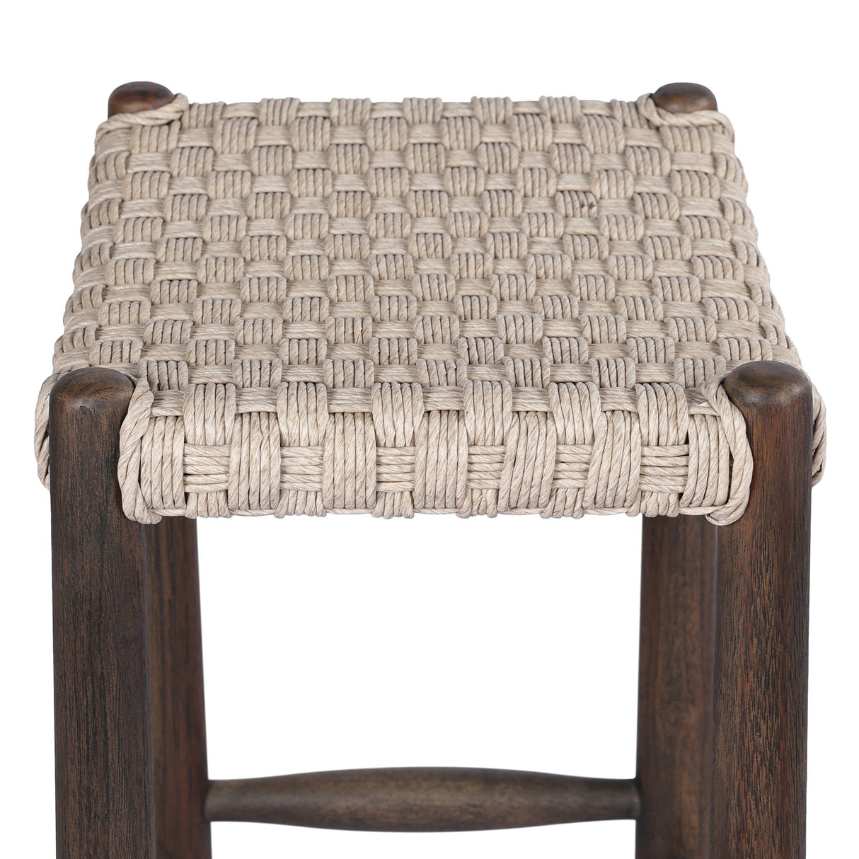 Savio Outdoor Bar + Counter Stool in Vintage White from Four Hands - Luna Furniture