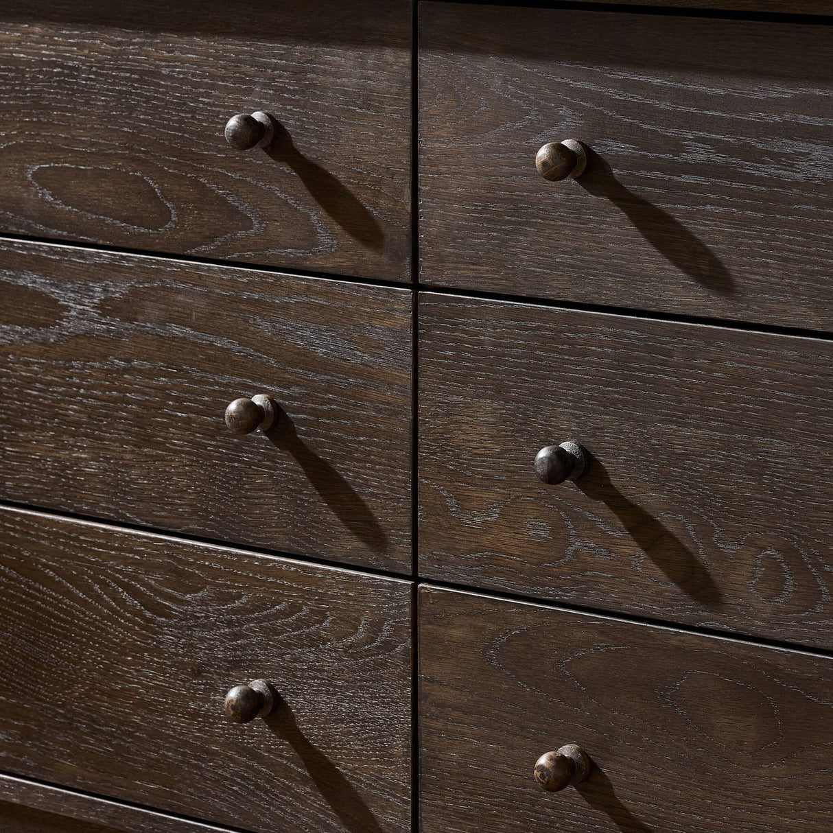 Franny 6 Drawer Dresser in Espresso Oak Veneer from Four Hands - Luna Furniture