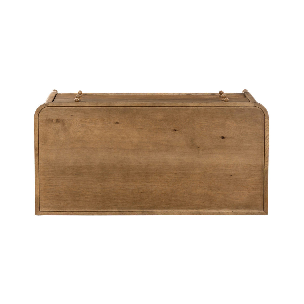 Franny 3 Drawer Chest in Saddle Brown Veneer from Four Hands - Luna Furniture