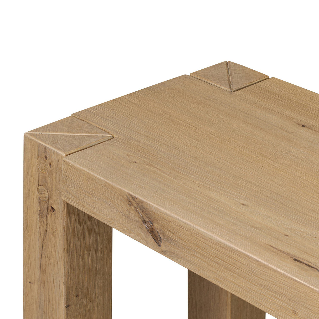 Emmer Console Table in Aged Smoked Oak from Four Hands - Luna Furniture