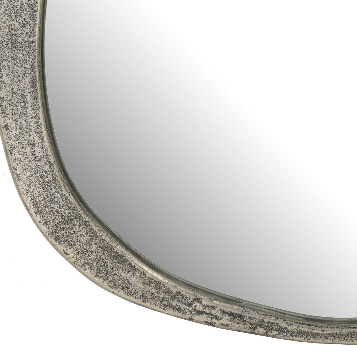 Chavez Mirror in Raw Antique Nickel from Four Hands - Luna Furniture