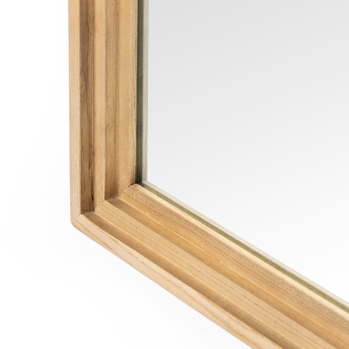 Belvin Wall Mirror in Sandy Nettlewood from Four Hands - Luna Furniture