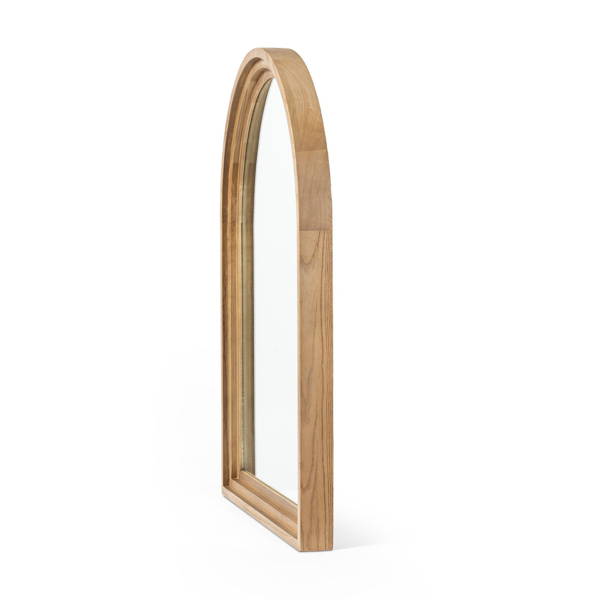 Belvin Wall Mirror in Sandy Nettlewood from Four Hands - Luna Furniture