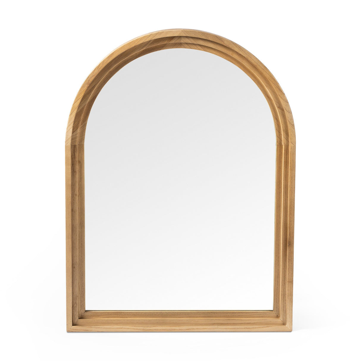Belvin Wall Mirror in Sandy Nettlewood from Four Hands - Luna Furniture